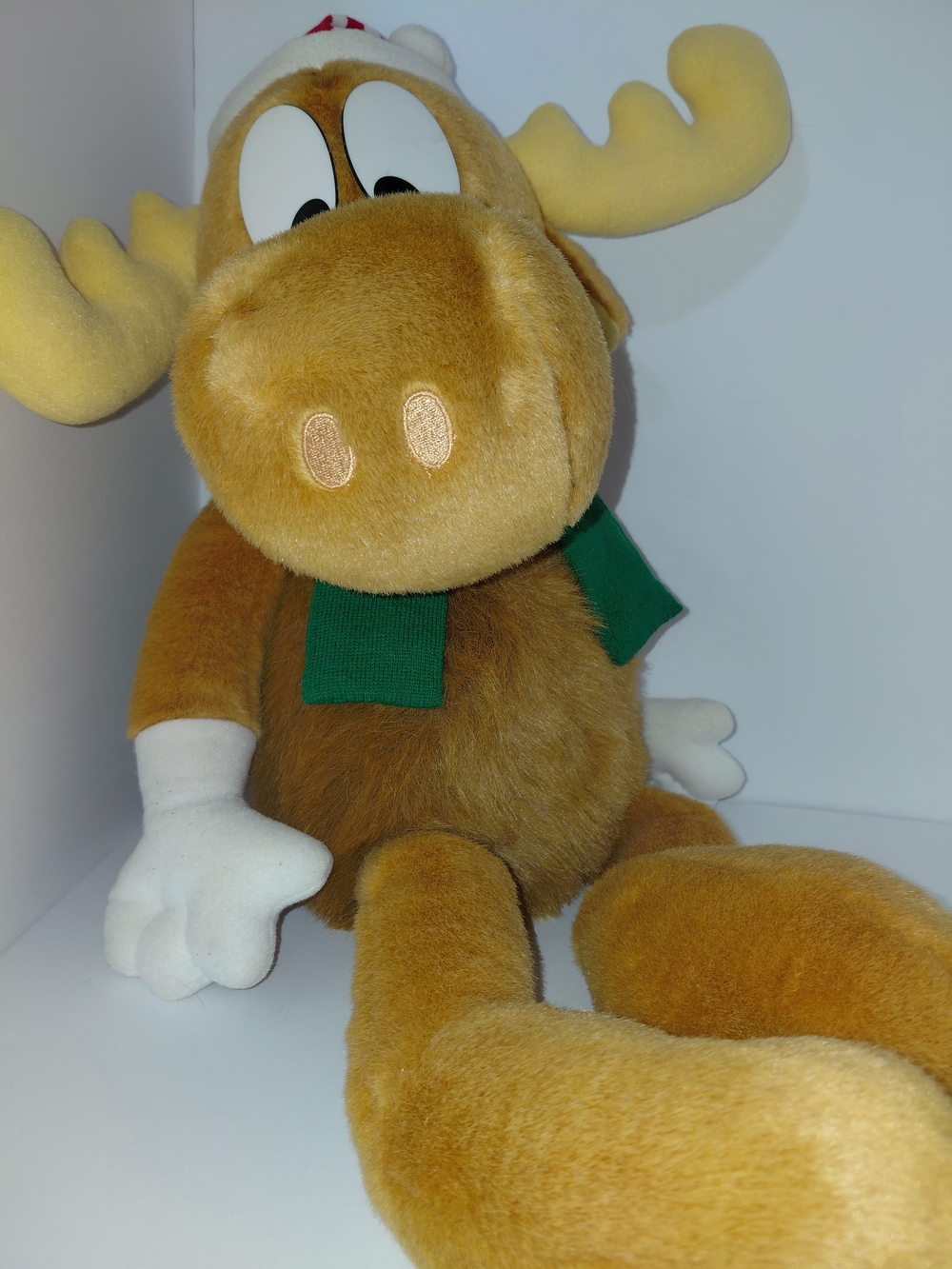 Bullwinkle Moose Macys Christmas Vintage Large Plush